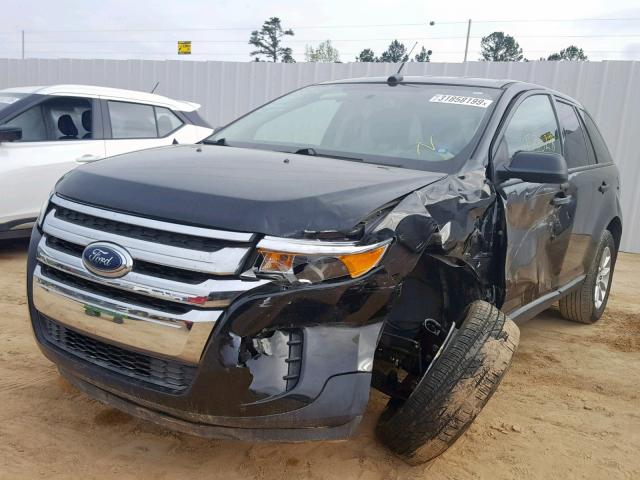 2FMDK3GC9DBB13619 - 2013 FORD EDGE SE BLACK photo 2