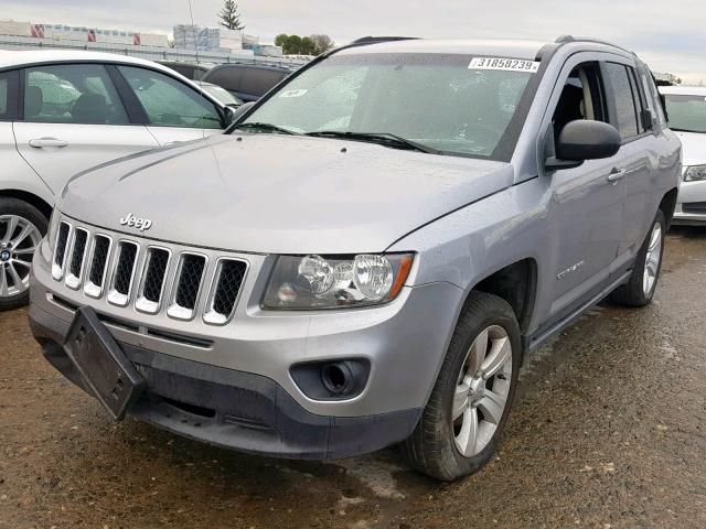 1C4NJCBA5HD146909 - 2017 JEEP COMPASS SP SILVER photo 2