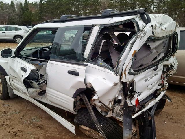 JF1SF65641H707876 - 2001 SUBARU FORESTER S WHITE photo 9