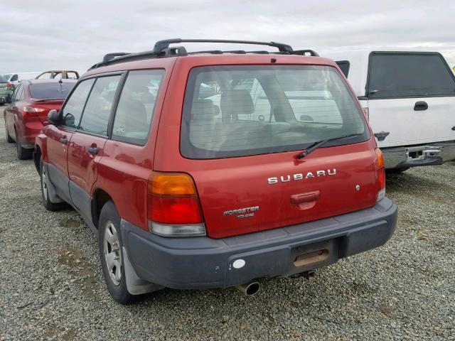 JF1SF6353YH729453 - 2000 SUBARU FORESTER L RED photo 3