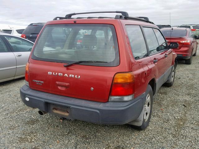 JF1SF6353YH729453 - 2000 SUBARU FORESTER L RED photo 4