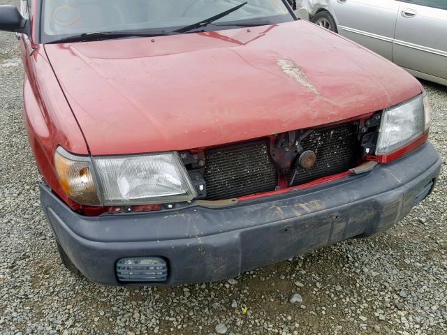 JF1SF6353YH729453 - 2000 SUBARU FORESTER L RED photo 9