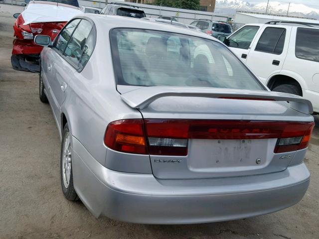 4S3BE625347200552 - 2004 SUBARU LEGACY L S SILVER photo 3