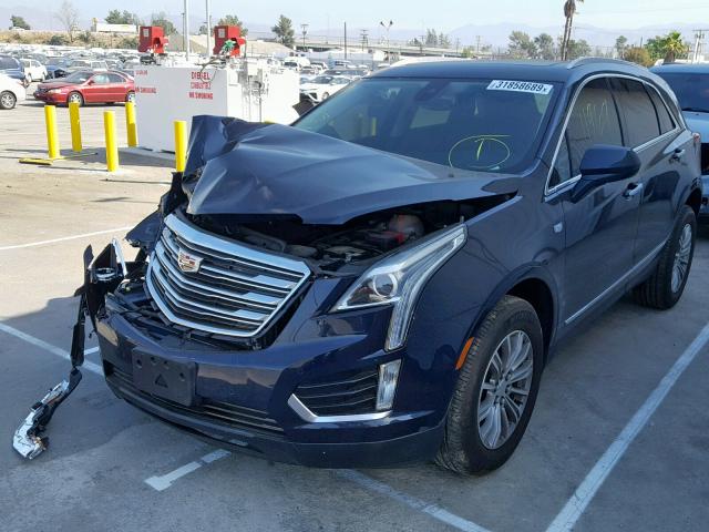 1GYKNBRS9HZ281940 - 2017 CADILLAC XT5 LUXURY BLUE photo 2