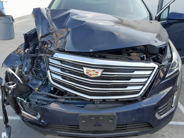 1GYKNBRS9HZ281940 - 2017 CADILLAC XT5 LUXURY BLUE photo 7