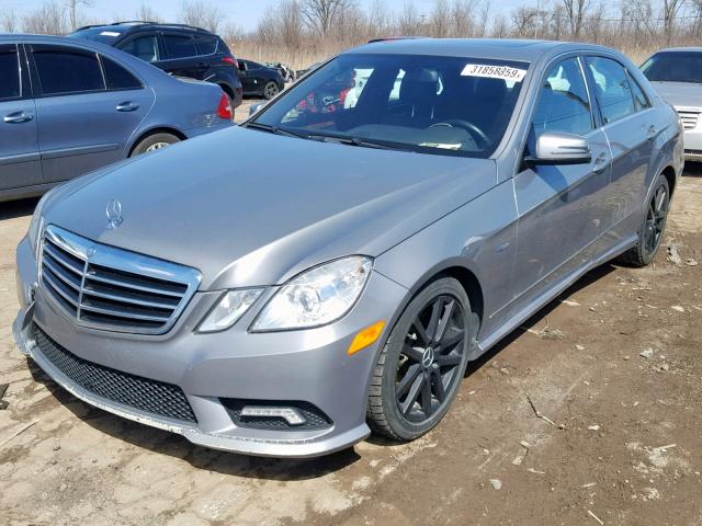 WDDHF2EB0BA415815 - 2011 MERCEDES-BENZ E 350 BLUE SILVER photo 2