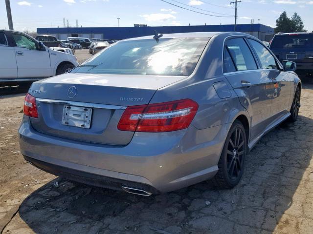 WDDHF2EB0BA415815 - 2011 MERCEDES-BENZ E 350 BLUE SILVER photo 4