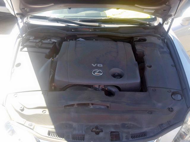 JTHBK262765015550 - 2006 LEXUS IS 250 SILVER photo 7