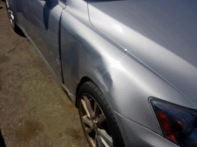 JTHBK262765015550 - 2006 LEXUS IS 250 SILVER photo 9