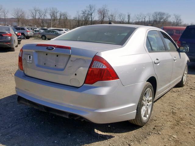 3FAHP0GA3CR426269 - 2012 FORD FUSION S GRAY photo 4