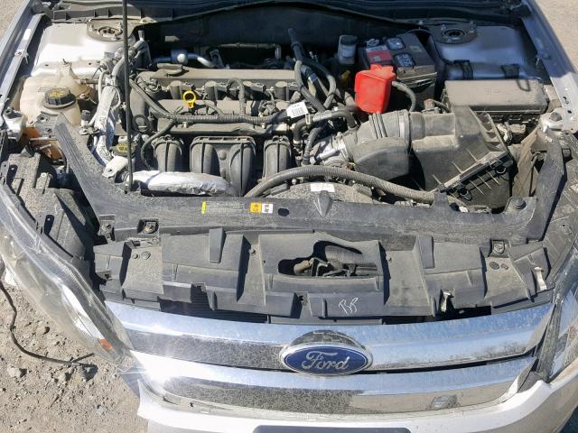 3FAHP0GA3CR426269 - 2012 FORD FUSION S GRAY photo 7