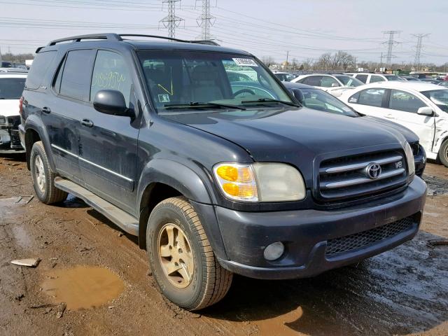 5TDBT48A12S063838 - 2002 TOYOTA SEQUOIA LI BLACK photo 1