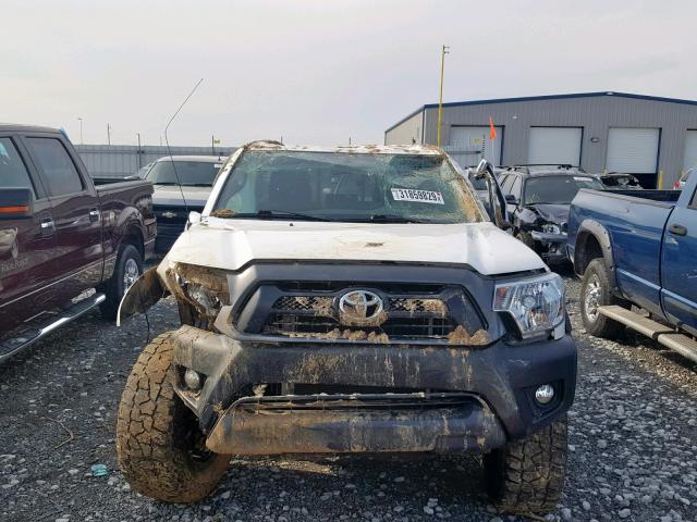 5TFPX4EN0DX018498 - 2013 TOYOTA TACOMA WHITE photo 9