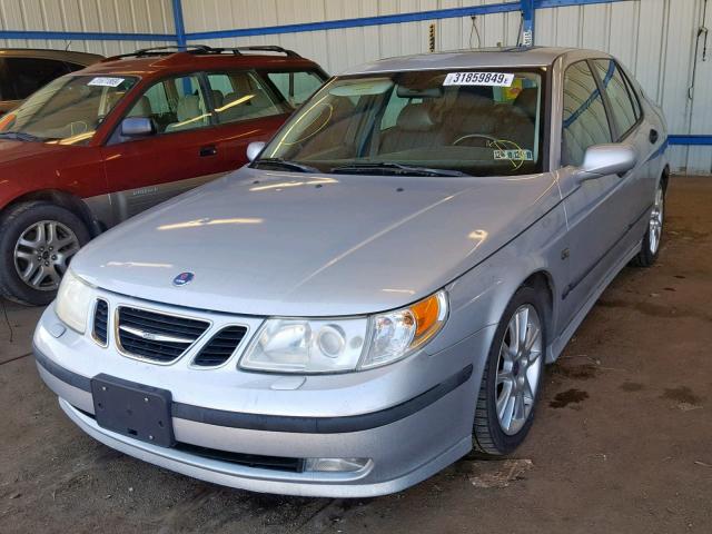 YS3EH45GX33007707 - 2003 SAAB 9-5 AERO SILVER photo 2