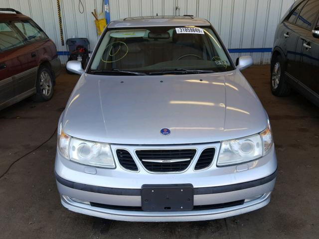 YS3EH45GX33007707 - 2003 SAAB 9-5 AERO SILVER photo 9