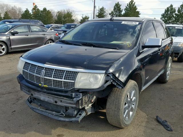 2LMDU88C07BJ09036 - 2007 LINCOLN MKX BLACK photo 2