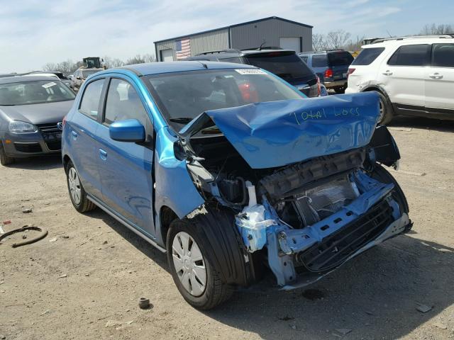 ML32A3HJ1EH015039 - 2014 MITSUBISHI MIRAGE DE BLUE photo 1