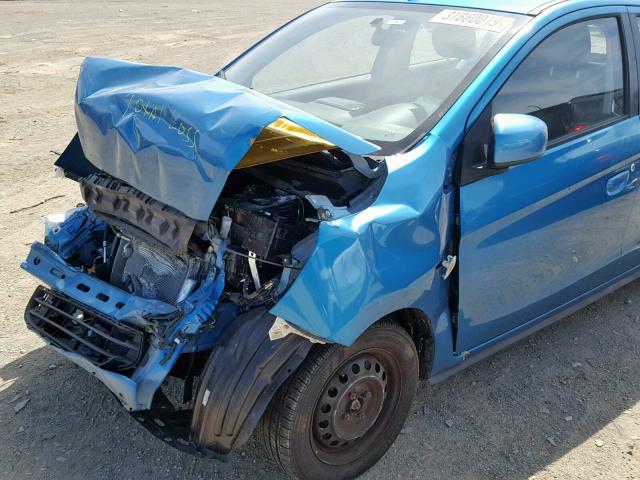 ML32A3HJ1EH015039 - 2014 MITSUBISHI MIRAGE DE BLUE photo 9