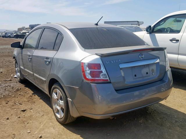 3N1AB6AP8CL735350 - 2012 NISSAN SENTRA 2.0 GRAY photo 3