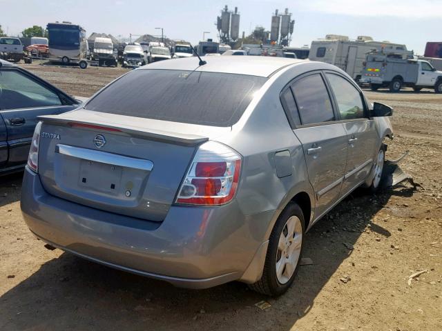 3N1AB6AP8CL735350 - 2012 NISSAN SENTRA 2.0 GRAY photo 4