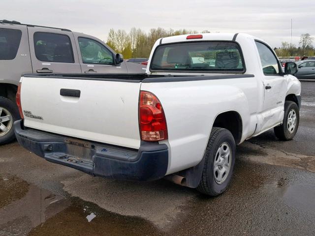 5TENX22N38Z513051 - 2008 TOYOTA TACOMA WHITE photo 4