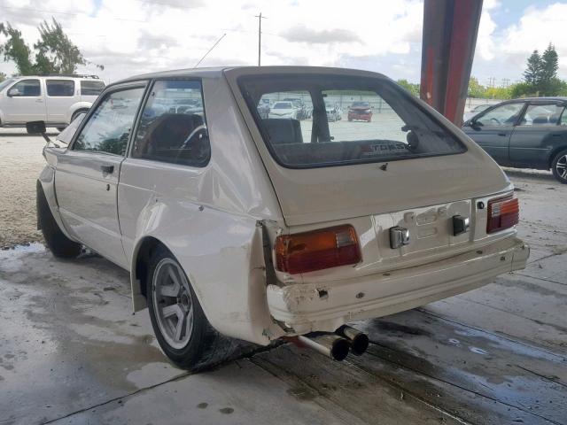 JT2KP61G9C5594560 - 1982 TOYOTA STARLET WHITE photo 3