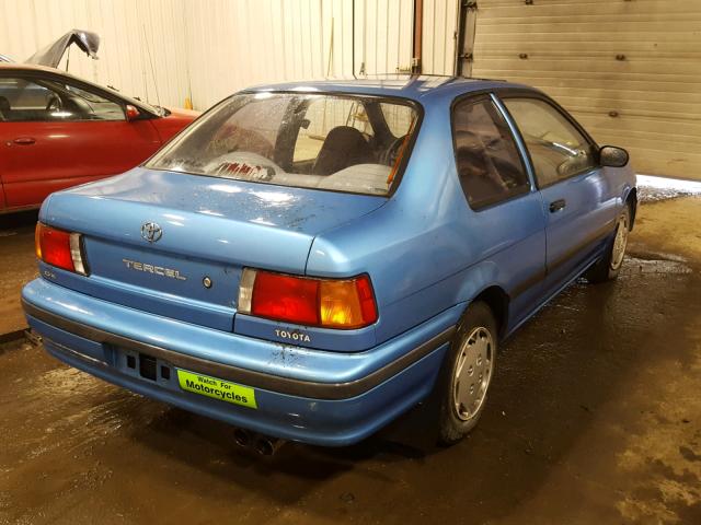 JT2EL43B9M0078857 - 1991 TOYOTA TERCEL DEL BLUE photo 4