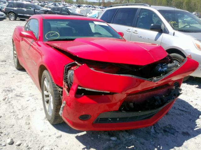 2G1FB1E38F9185211 - 2015 CHEVROLET CAMARO LS RED photo 1