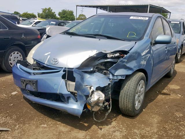 JTDKB20U953078476 - 2005 TOYOTA PRIUS BLUE photo 2