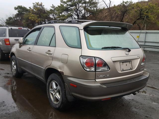 JTJHF10U510232473 - 2001 LEXUS RX 300 BEIGE photo 3