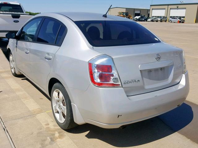 3N1AB61E08L729452 - 2008 NISSAN SENTRA 2.0 SILVER photo 3