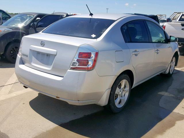 3N1AB61E08L729452 - 2008 NISSAN SENTRA 2.0 SILVER photo 4