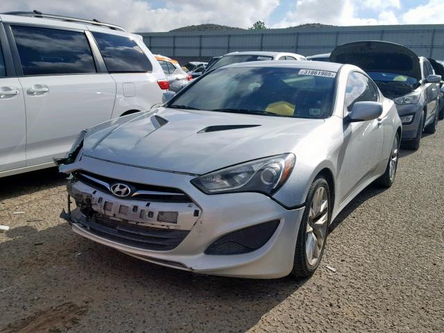 KMHHT6KD5DU091693 - 2013 HYUNDAI GENESIS CO SILVER photo 2