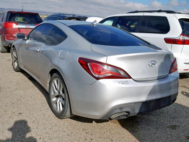 KMHHT6KD5DU091693 - 2013 HYUNDAI GENESIS CO SILVER photo 3