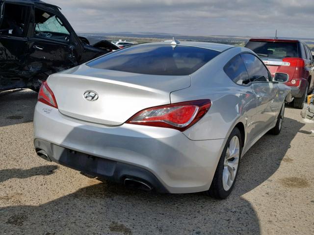 KMHHT6KD5DU091693 - 2013 HYUNDAI GENESIS CO SILVER photo 4