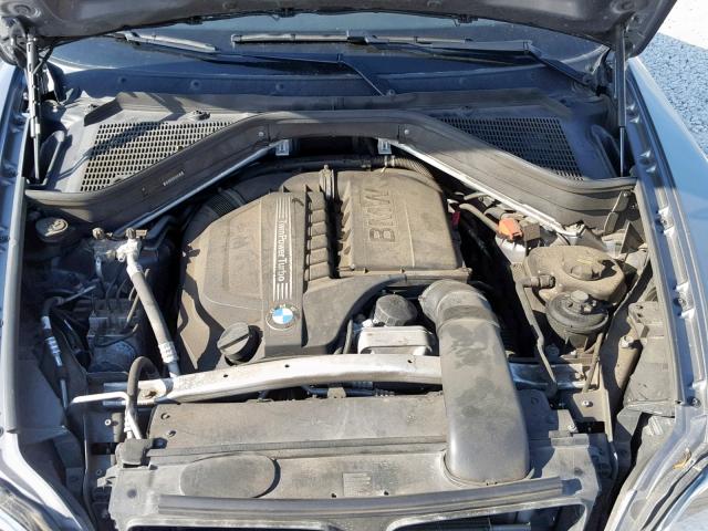 5UXFG2C57E0K41701 - 2014 BMW X6 XDRIVE3 GRAY photo 7
