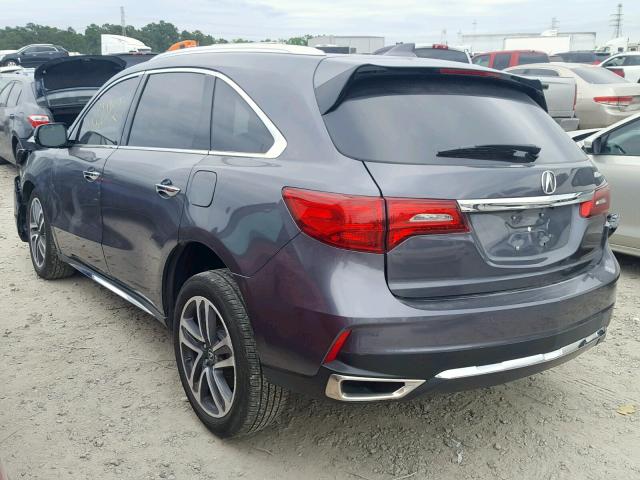 5FRYD3H89HB008807 - 2017 ACURA MDX ADVANC GRAY photo 3