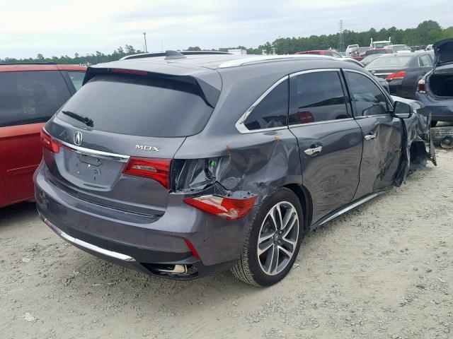 5FRYD3H89HB008807 - 2017 ACURA MDX ADVANC GRAY photo 4