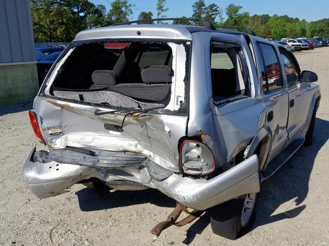 1D4HR48N13F503671 - 2003 DODGE DURANGO SL SILVER photo 4