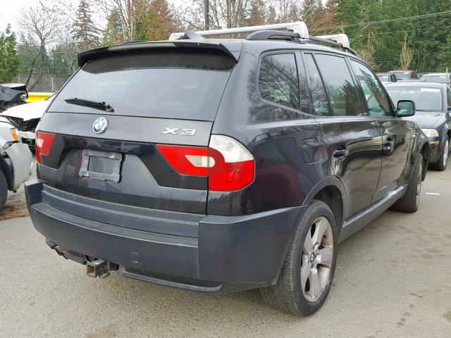 WBXPA93444WA65540 - 2004 BMW X3 3.0I BLACK photo 4