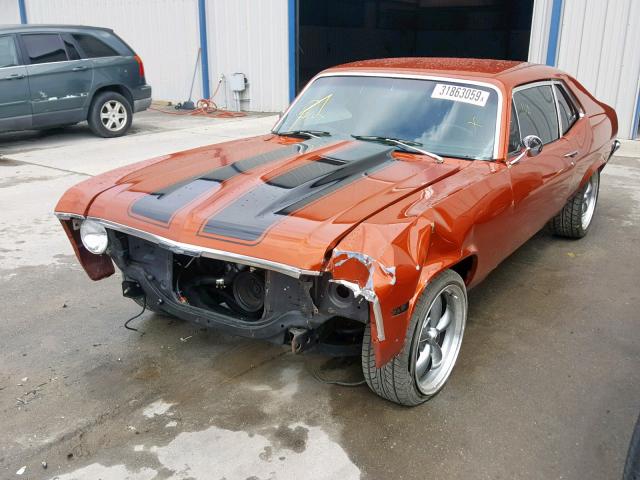 114271W145454 - 1971 CHEVROLET NOVA ORANGE photo 2