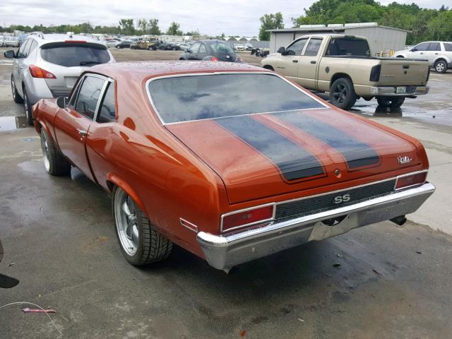 114271W145454 - 1971 CHEVROLET NOVA ORANGE photo 3