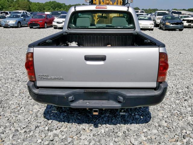 5TENX22N77Z451233 - 2007 TOYOTA TACOMA SILVER photo 6