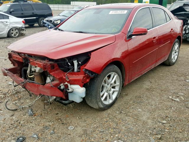 1G11C5SLXEF242775 - 2014 CHEVROLET MALIBU 1LT 红色 照片 2