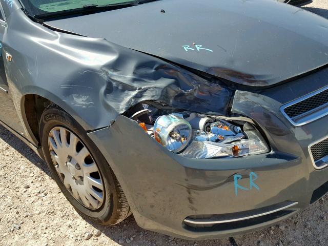 1G1ZG57B78F163866 - 2008 CHEVROLET MALIBU LS CHARCOAL photo 9