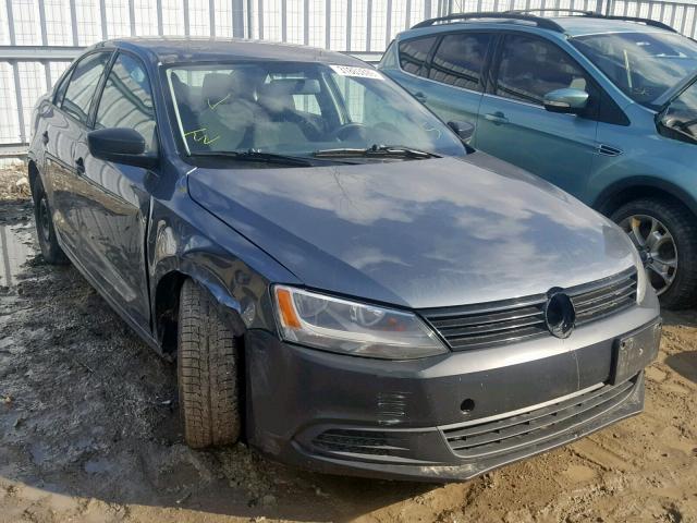 3VW1K7AJ2BM103142 - 2011 VOLKSWAGEN JETTA BASE GRAY photo 1