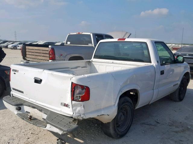 1GTCS1445WK501280 - 1998 GMC SONOMA WHITE photo 4