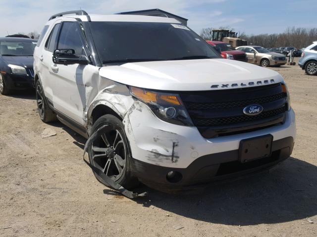 1FM5K8GT9FGC03818 - 2015 FORD EXPLORER S WHITE photo 1