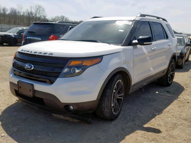 1FM5K8GT9FGC03818 - 2015 FORD EXPLORER S WHITE photo 2