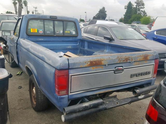 1FTBR10A1HUB69770 - 1987 FORD RANGER BLUE photo 3